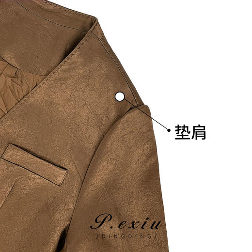 01-1 潘依绣丁丁宠粉【咖啡月光】秋季新款气质优雅宽松简约长袖西装 K3520 商品图2