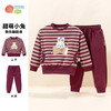 贝贝怡女童套装冬新品圆领薄绒保暖卫衣休闲百搭卫裤两件套童装JB1DT001 商品缩略图1