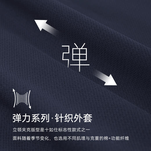 十如仕针织经编布液氨丝光弹力长袖夹克-OW05-03 商品图4