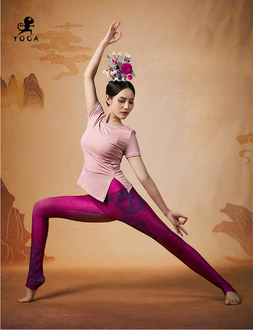 壁虎瑜伽【2402SY280】圆领修腰短袖T恤【5天发货】 商品图4