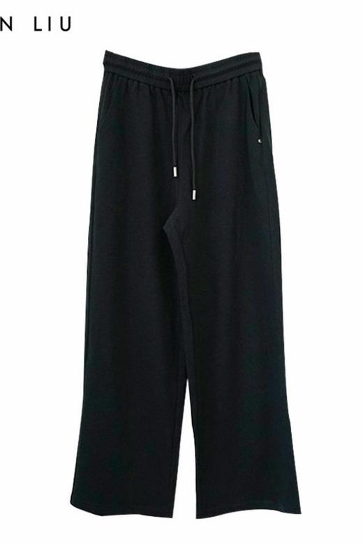 VIVIAN LIU薇薇安刘TR2417507春女装新款腰松紧阔腿针织直筒裤 商品图5