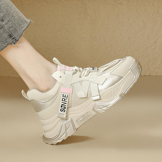 品质好货 | Safiya/索菲娅2024春季网红增高撞色厚底休闲老爹鞋 SF41112714 商品图2