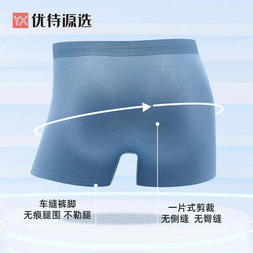 【59元3条，数量拍3】优待源选男士内裤四角短裤衩青年平角大码裤头YXNM006 商品图4