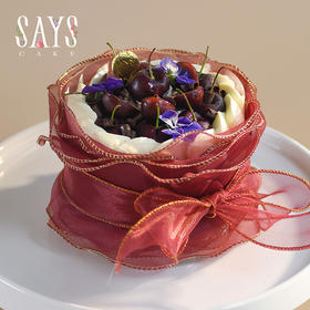 雅韵红樱桃酸奶油花束