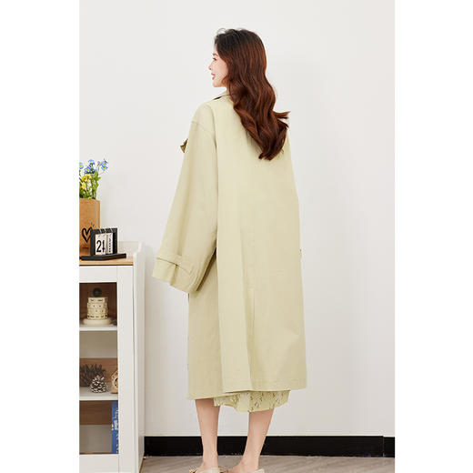 【严选】诗凡黎春长款大翻领风衣SF3160111 商品图4