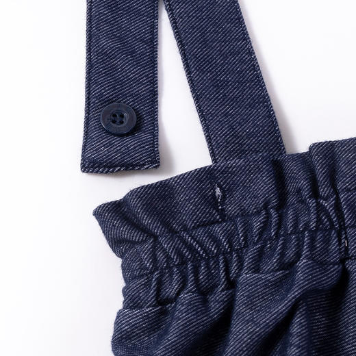 贝贝怡女童日系甜美短袖吊带短裤分体套装212T2266
 商品图4