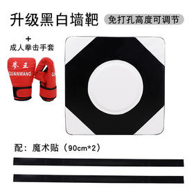 【推荐】育伯 体育墙靶免打孔拳击靶家用沙袋（三色可选）优质模式贴不伤墙面 不占空间 击打静音