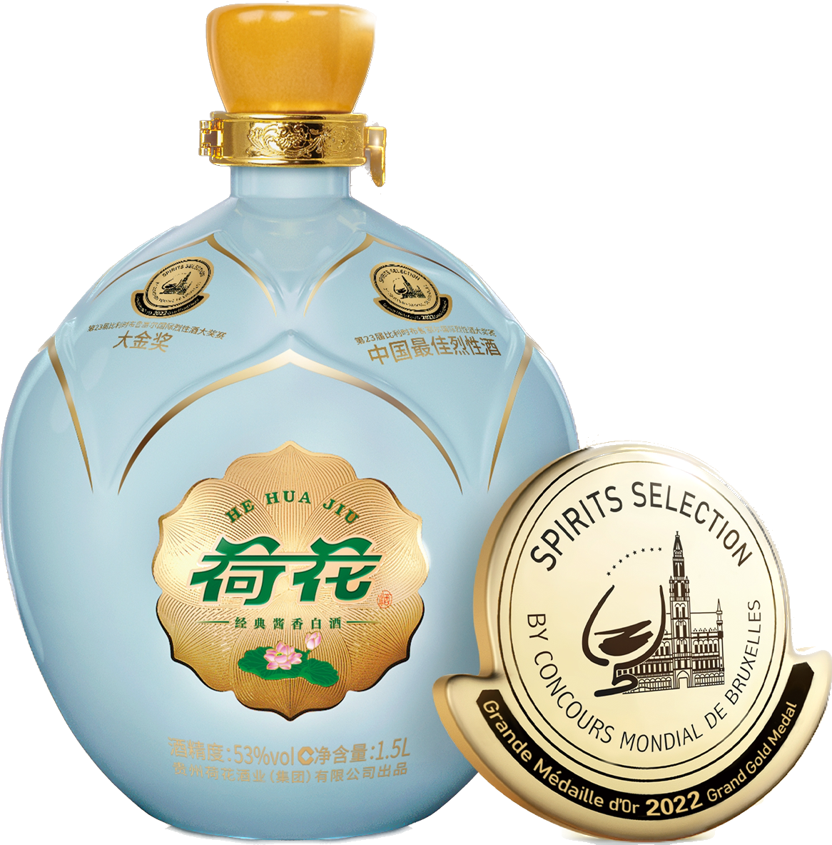 53度1500ml荷韵荷花坛酒（金蕊天荷）