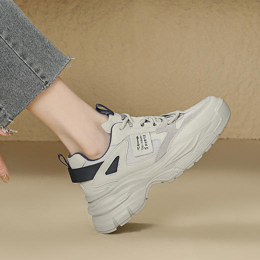 品质好货 | Safiya/索菲娅2024春季百搭网面增高休闲运动鞋 SF41112701 商品图9