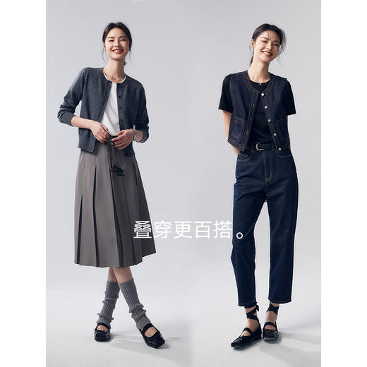 352601019口碑B入60s液氨白色短袖正肩T恤女 商品图1