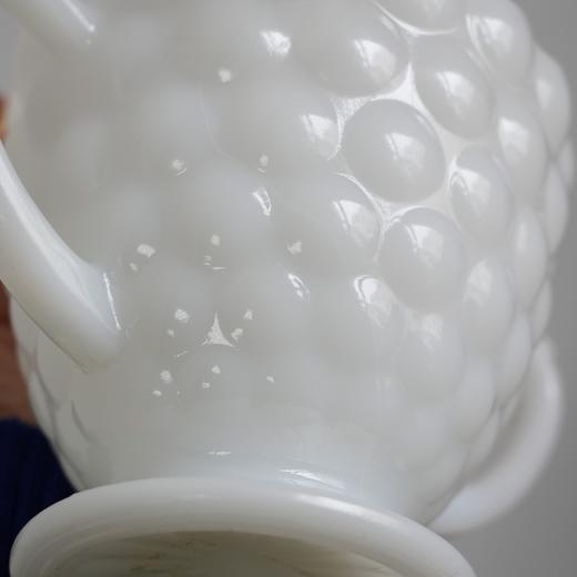 美国奶玻璃波点双耳杯/奶壶 商品图2