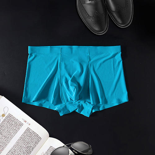 2024超舒服的出口日本男士羊奶丝平角内裤 一片式无痕 夏季薄款透气速干 商品图8