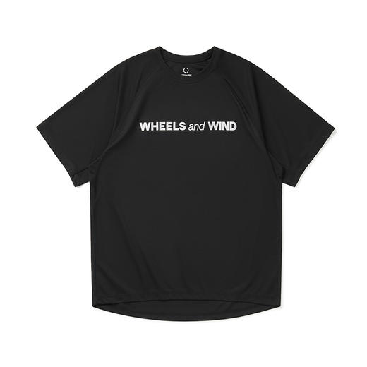 WHEELS and WIND 男女款速干LOGO运动短袖圆领T恤 商品图3