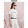 VIMAGE纬漫纪夏季新款时尚百搭打底舒适圆领印花T恤女V2102705 商品缩略图2