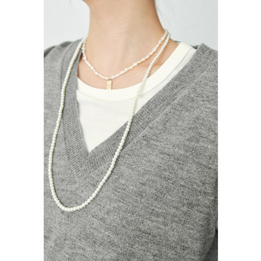 【严选】诗凡黎春基础百搭V领套头背心SF2330061 商品图3