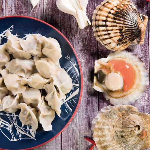 手工扇贝丁水饺（袋装）500克 商品图1