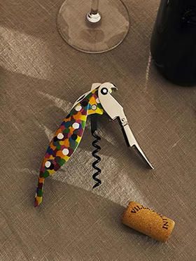 ALESSI/鹦鹉多功能红酒开瓶器家用啤酒起子创意