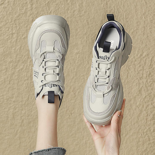 品质好货 | Safiya/索菲娅2024春季百搭网面增高休闲运动鞋 SF41112701 商品图8