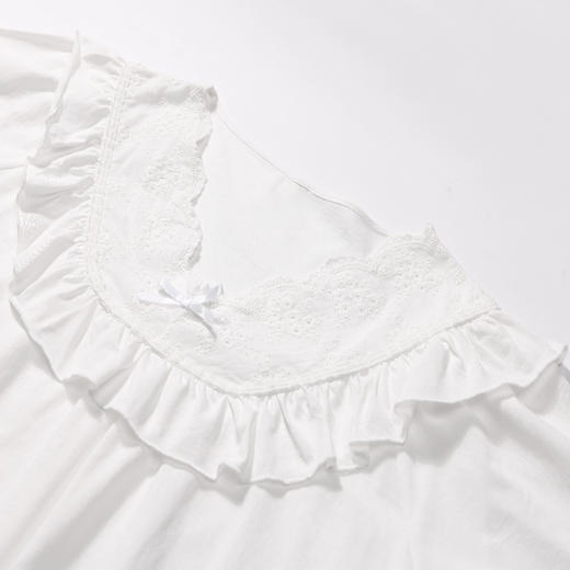 都市丽人生活家居春夏睡衣女32支纯棉单面家居服薄款短袖短裤女士纯棉套装新年本命年红品LH42C4 商品图7