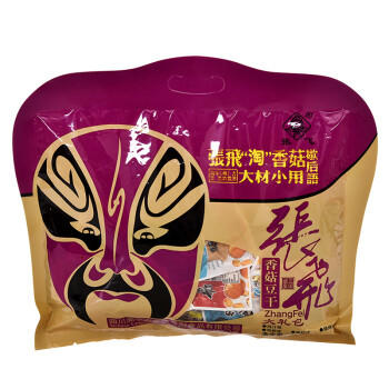 张飞香菇豆干468g四川特产大礼包休闲豆腐干办公室解馋零食年货送礼 商品图0