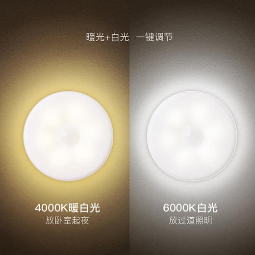 惠寻灵动智能人体感应小夜灯 商品图4