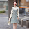 小香风连衣裙，洋气时尚花边撞色拼接修身显瘦裙子HR-MUZI1334 商品缩略图2