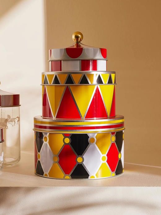 ALESSI/马戏团储物盒套装收纳糖果饼干马口铁密封送礼 商品图0