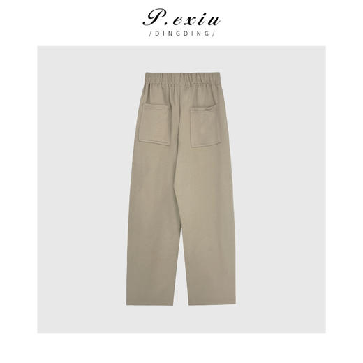 03-3潘依绣丁丁宠粉潘依绣【拿铁】秋冬加厚松紧腰抽绳卫裤休闲裤 AW-090 商品图2