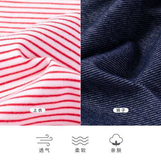 贝贝怡女童日系甜美短袖吊带短裤分体套装212T2266
 商品图3