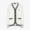 GCDS 男士字母徽标刺绣学院风针织开衫 米色 A1CM1805KC215 商品缩略图0