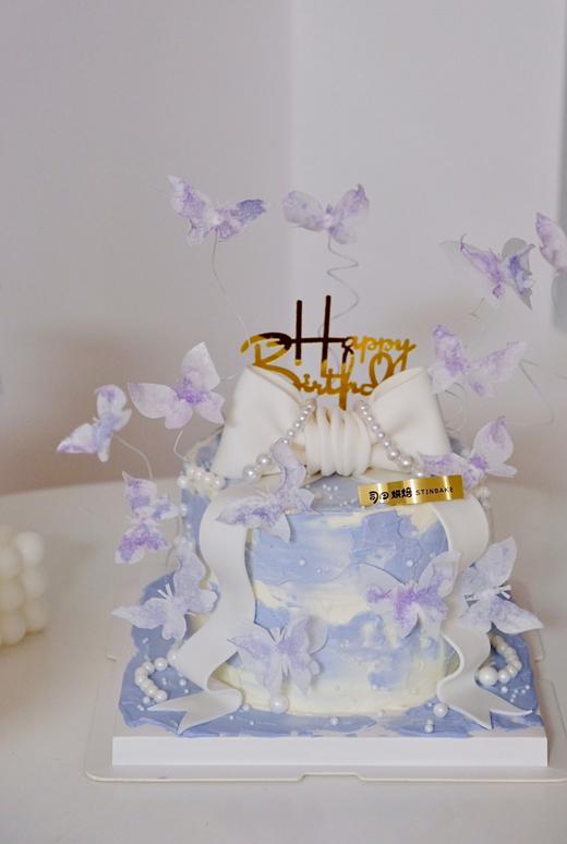 梦幻紫蝴蝶蛋糕🦋 商品图0