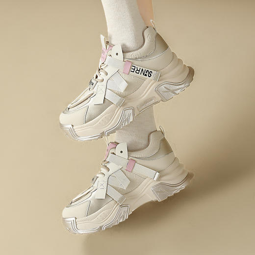 品质好货 | Safiya/索菲娅2024春季网红增高撞色厚底休闲老爹鞋 SF41112714 商品图5