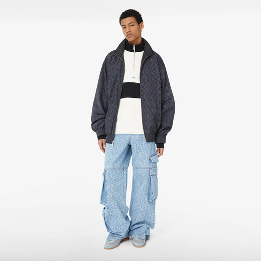 GCDS 男士徽标半拉链卫衣 米色 A1CM2500JA615 商品图3