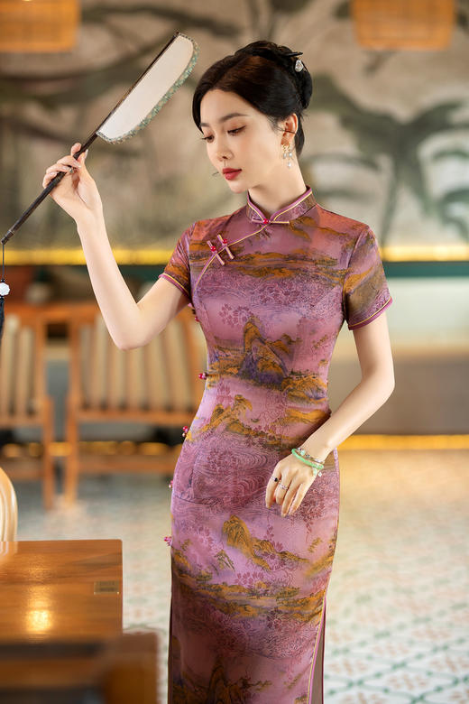 春季新款，中国风复古旗袍日常气质老上海中式改良旗袍ZA-5199 商品图2