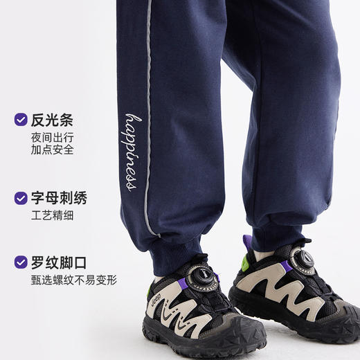 【运动户外一件拿捏】儿童全棉拼色印花休闲卫裤PCK2408 商品图3