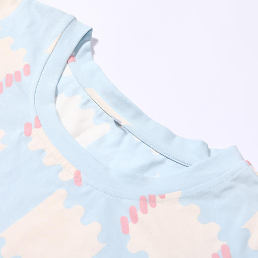 都市丽人生活家居春夏睡衣女凉感无尘棉家居服薄款短袖短裤女士套装LH42A9 商品图5