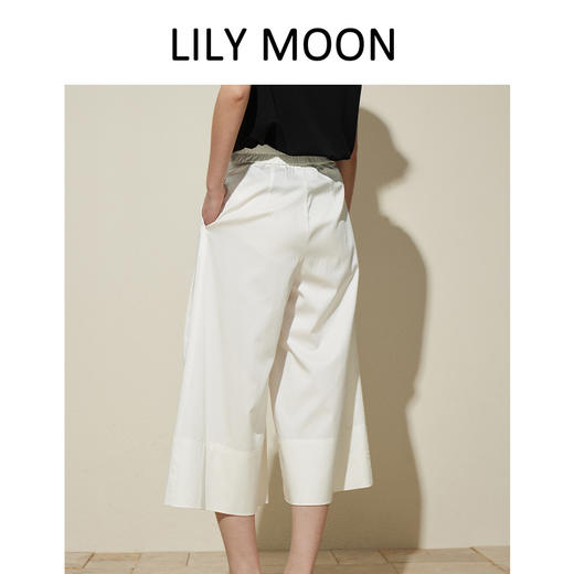 LILY MOON天丝阔腿九分裤 商品图4