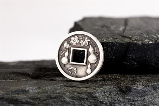 矩德泉坊 纯银手作  大吉福禄万代（3.2厘米版） Q2401000755 商品图4