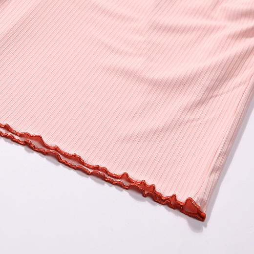 都市丽人生活家居春夏睡衣女牛奶丝抽条家居服薄款短袖短裤女士牛奶丝套装LH42C9 商品图8