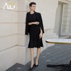 AD黑色西装外套女正式场合职业套装裙时尚无袖连衣裙职场通勤正装 商品缩略图1