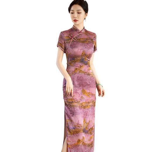 春季新款，中国风复古旗袍日常气质老上海中式改良旗袍ZA-5199 商品图4