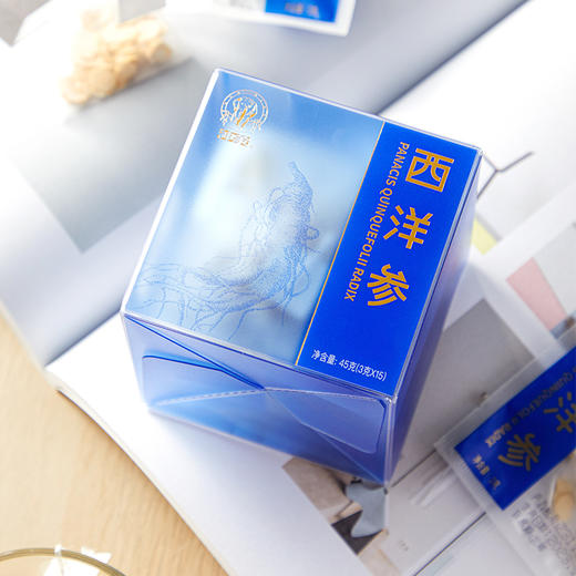 加拿大进口足龄西洋参片3克*15袋45克袋泡茶神象西洋参片袋泡茶 商品图1