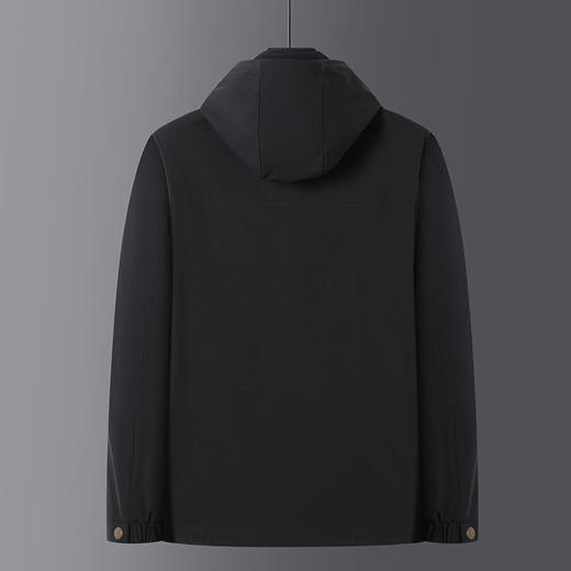 【可拆卸帽】【新款DWY】大依优型大码休闲夹克外套胖子大码男休闲宽松加肥加大上衣外套 商品图3