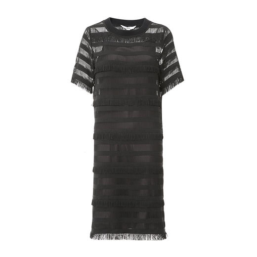 VIMAGE纬漫纪夏新款蕾丝镂空性感透视两件套中长连衣裙女V2107732 商品图6