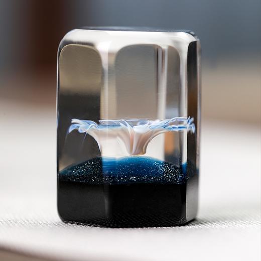 禾器花语·星悦盖置 手工花朵 盖托 玻璃创意摆件 茶道零配件 商品图4