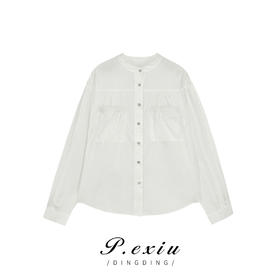 03-3潘依绣丁丁宠粉法式高级感小众慵懒风宽松休闲长袖衬衫 K3740