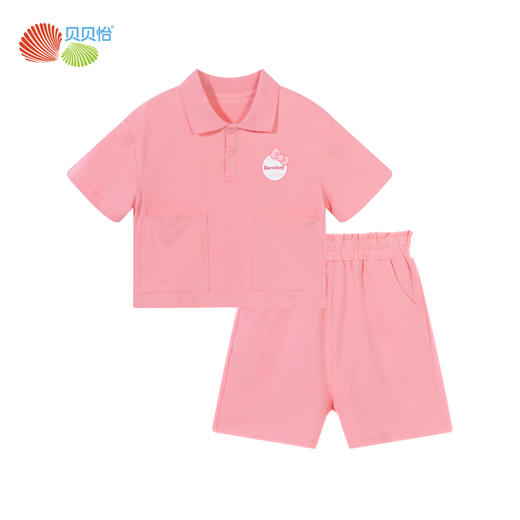贝贝怡童装女童短袖套装儿童休闲两件套夏装新款ZB2DT006 商品图8