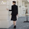 AD黑色西装外套女正式场合职业套装裙时尚无袖连衣裙职场通勤正装 商品缩略图4