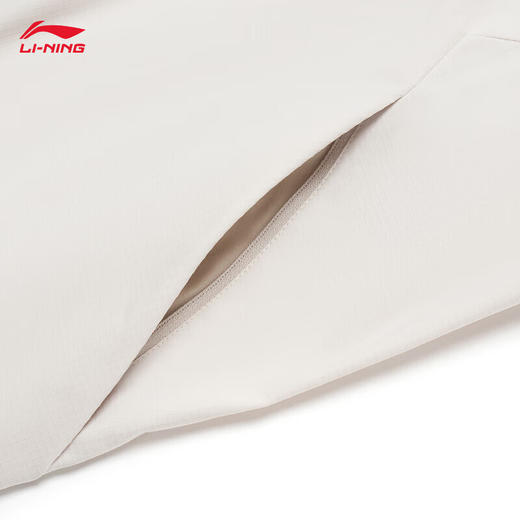 李宁（LI-NING）加绒保暖防风防泼水运动风衣男子24新款健身系列开衫外套AFDU089 【加绒】云母灰-1 商品图6