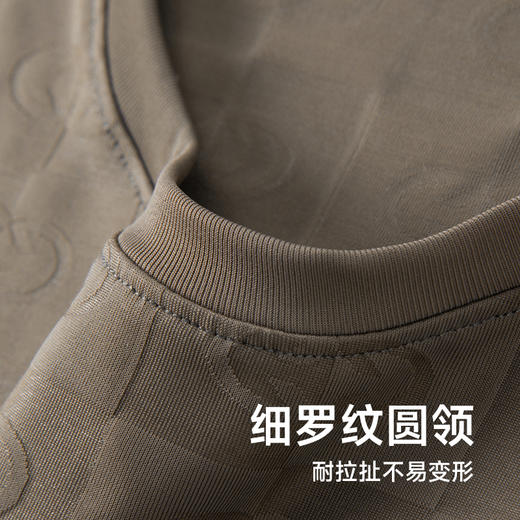 【Q】【冰丝高弹】【新款DK】大依优型大码圆领短袖T恤加肥加大弹力透气宽松休闲男装半袖上衣 商品图2